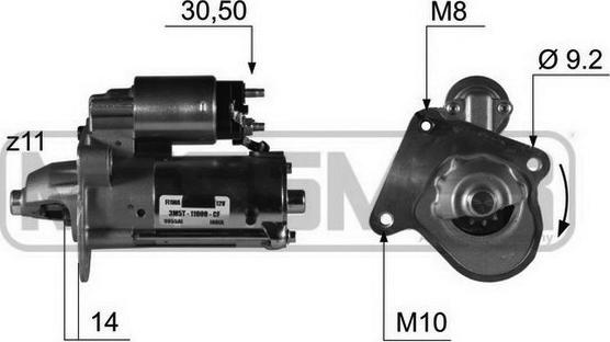 ERA 220371 - Starter alexcarstop-ersatzteile.com