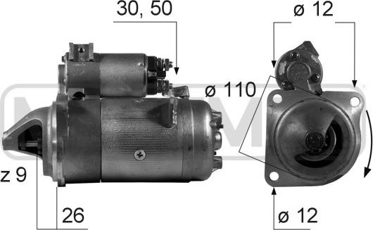 ERA 220282 - Starter alexcarstop-ersatzteile.com