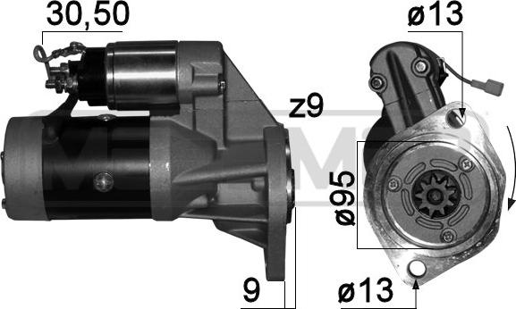 ERA 220777A - Starter alexcarstop-ersatzteile.com