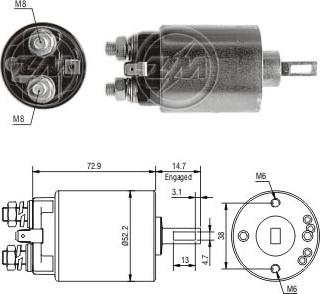 ERA ZM784 - Magnetschalter, Starter alexcarstop-ersatzteile.com