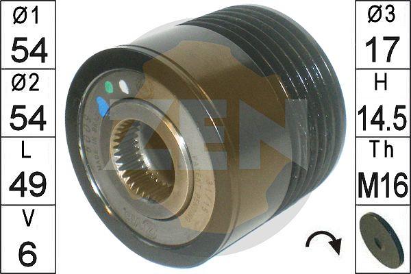 ERA ZN6009 - Riemenscheibe, Generator alexcarstop-ersatzteile.com