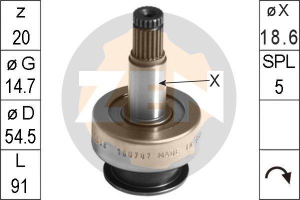 ERA ZN1563 - Ritzel, Starter alexcarstop-ersatzteile.com