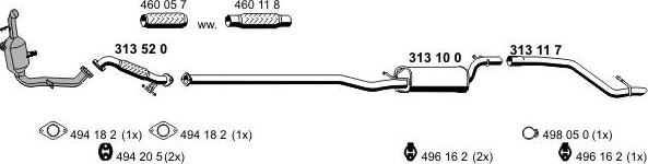 ERNST 031141 - Abgasanlage alexcarstop-ersatzteile.com