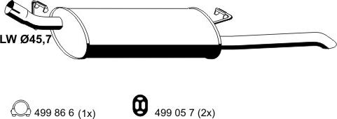 ERNST 033107 - Endschalldämpfer alexcarstop-ersatzteile.com