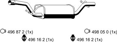 ERNST 313094 - Mittelschalldämpfer alexcarstop-ersatzteile.com