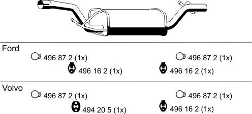 ERNST 313162 - Mittelschalldämpfer alexcarstop-ersatzteile.com