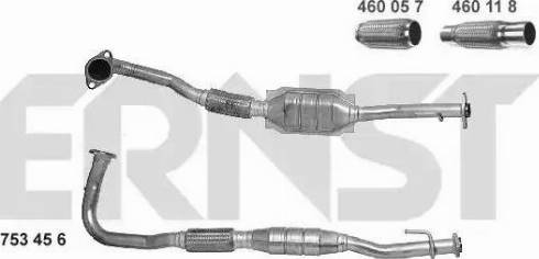 ERNST 753456 - Katalysator alexcarstop-ersatzteile.com