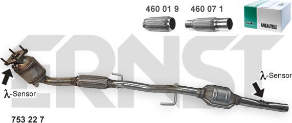 ERNST 753227 - Katalysator alexcarstop-ersatzteile.com