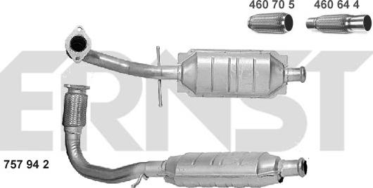 ERNST 757942 - Katalysator alexcarstop-ersatzteile.com