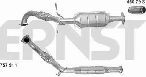 ERNST 757911 - Katalysator alexcarstop-ersatzteile.com