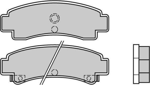 E.T.F. 12-0442 - Bremsbelagsatz, Scheibenbremse alexcarstop-ersatzteile.com