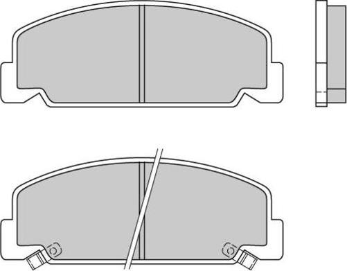 E.T.F. 12-0406 - Bremsbelagsatz, Scheibenbremse alexcarstop-ersatzteile.com