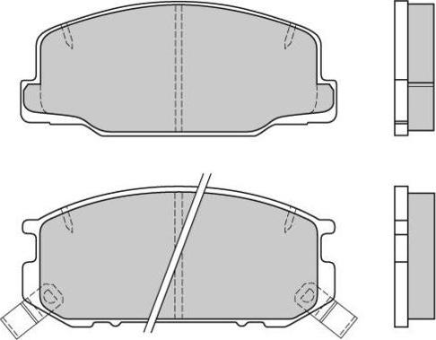 E.T.F. 12-0537 - Bremsbelagsatz, Scheibenbremse alexcarstop-ersatzteile.com