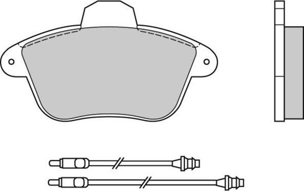 E.T.F. 12-0522 - Bremsbelagsatz, Scheibenbremse alexcarstop-ersatzteile.com