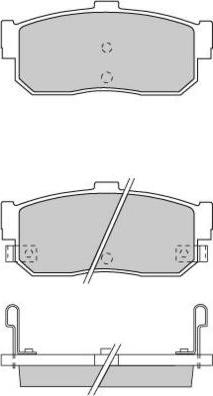 E.T.F. 12-0699 - Bremsbelagsatz, Scheibenbremse alexcarstop-ersatzteile.com