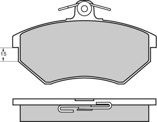 HELLA T5021 - Bremsbelagsatz, Scheibenbremse alexcarstop-ersatzteile.com