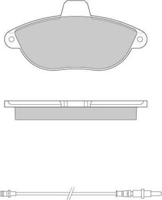 E.T.F. 12-0678 - Bremsbelagsatz, Scheibenbremse alexcarstop-ersatzteile.com