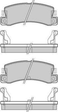 E.T.F. 12-0323 - Bremsbelagsatz, Scheibenbremse alexcarstop-ersatzteile.com