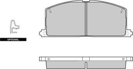 Delphi LP 266 - Bremsbelagsatz, Scheibenbremse alexcarstop-ersatzteile.com