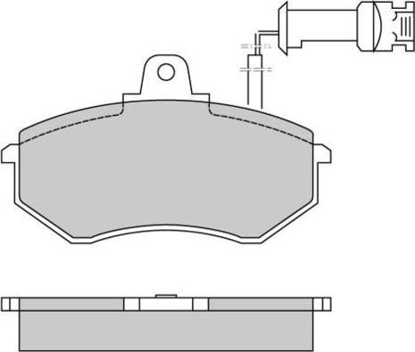 E.T.F. 12-0257 - Bremsbelagsatz, Scheibenbremse alexcarstop-ersatzteile.com