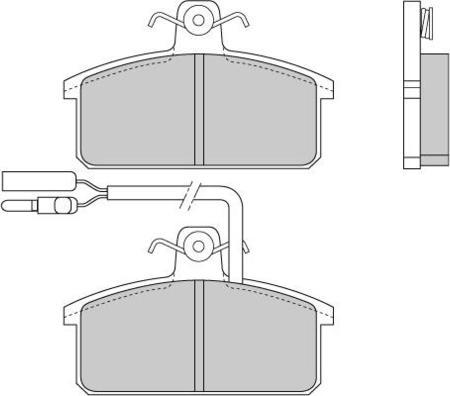 SACHS 111_0677 - Bremsbelagsatz, Scheibenbremse alexcarstop-ersatzteile.com