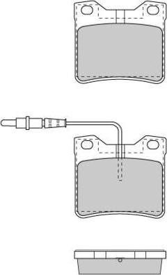 E.T.F. 12-0705 - Bremsbelagsatz, Scheibenbremse alexcarstop-ersatzteile.com