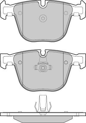 E.T.F. 12-1410 - Bremsbelagsatz, Scheibenbremse alexcarstop-ersatzteile.com