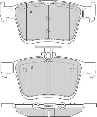 E.T.F. 12-1518 - Bremsbelagsatz, Scheibenbremse alexcarstop-ersatzteile.com