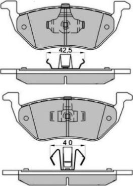 Akebono AN-8230K - Bremsbelagsatz, Scheibenbremse alexcarstop-ersatzteile.com