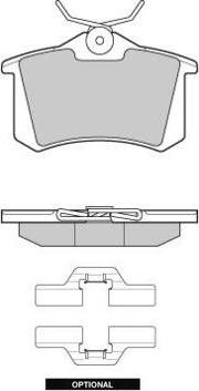 E.T.F. 12-1004 - Bremsbelagsatz, Scheibenbremse alexcarstop-ersatzteile.com