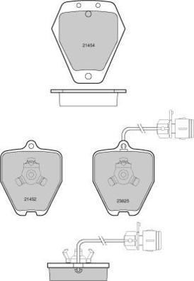 E.T.F. 12-1118 - Bremsbelagsatz, Scheibenbremse alexcarstop-ersatzteile.com