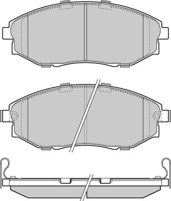 Herth+Buss Elparts S1D14 - Bremsbelagsatz, Scheibenbremse alexcarstop-ersatzteile.com