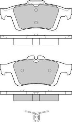 E.T.F. 12-1217 - Bremsbelagsatz, Scheibenbremse alexcarstop-ersatzteile.com