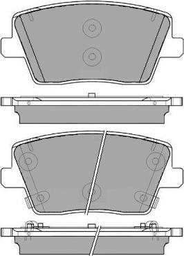 Hyundai 58302-I3A00 - Bremsbelagsatz, Scheibenbremse alexcarstop-ersatzteile.com