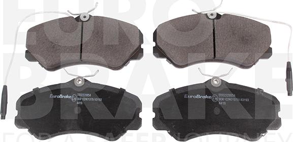 Eurobrake 5502229954 - Bremsbelagsatz, Scheibenbremse alexcarstop-ersatzteile.com