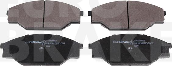 Eurobrake 5502229963 - Bremsbelagsatz, Scheibenbremse alexcarstop-ersatzteile.com