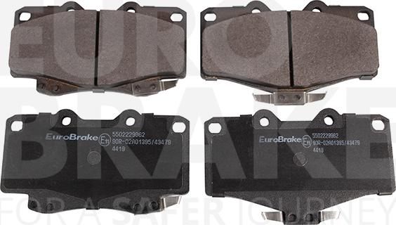 Eurobrake 5502229962 - Bremsbelagsatz, Scheibenbremse alexcarstop-ersatzteile.com