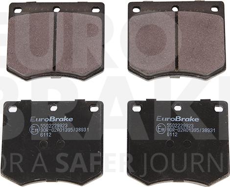 Eurobrake 5502229923 - Bremsbelagsatz, Scheibenbremse alexcarstop-ersatzteile.com