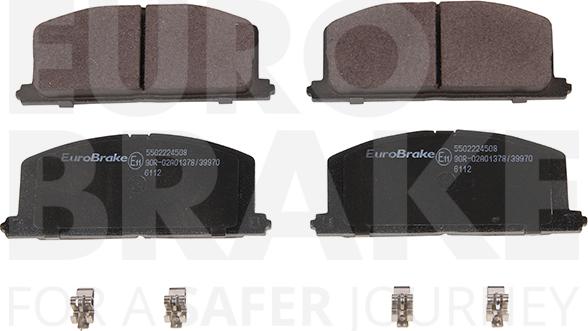 Eurobrake 5502224508 - Bremsbelagsatz, Scheibenbremse alexcarstop-ersatzteile.com