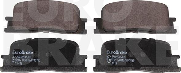 Eurobrake 55022245109 - Bremsbelagsatz, Scheibenbremse alexcarstop-ersatzteile.com