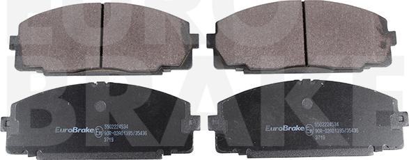 Eurobrake 5502224534 - Bremsbelagsatz, Scheibenbremse alexcarstop-ersatzteile.com