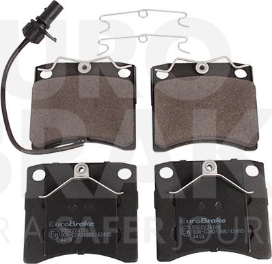 Eurobrake 5502224748 - Bremsbelagsatz, Scheibenbremse alexcarstop-ersatzteile.com