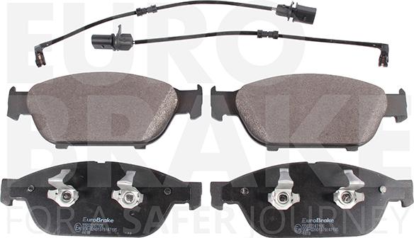 Eurobrake 55022247106 - Bremsbelagsatz, Scheibenbremse alexcarstop-ersatzteile.com