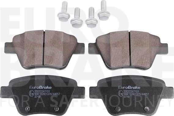 Eurobrake 55022247101 - Bremsbelagsatz, Scheibenbremse alexcarstop-ersatzteile.com