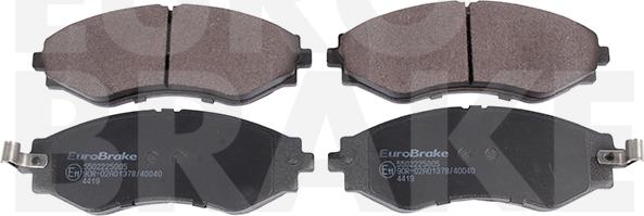 Eurobrake 5502225005 - Bremsbelagsatz, Scheibenbremse alexcarstop-ersatzteile.com