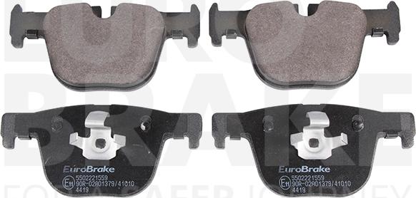 Eurobrake 5502221559 - Bremsbelagsatz, Scheibenbremse alexcarstop-ersatzteile.com