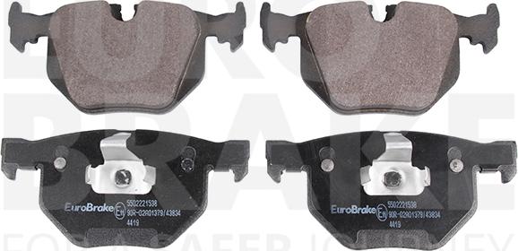 Eurobrake 5502221538 - Bremsbelagsatz, Scheibenbremse alexcarstop-ersatzteile.com