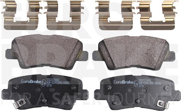 Eurobrake 5502223442 - Bremsbelagsatz, Scheibenbremse alexcarstop-ersatzteile.com