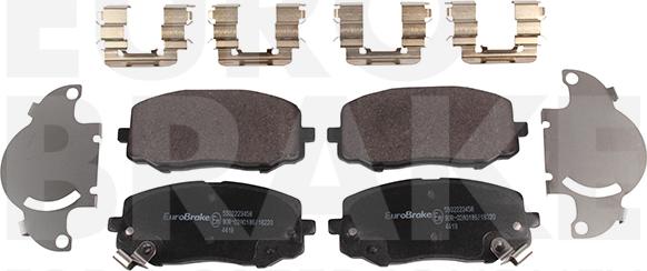 Eurobrake 5502223458 - Bremsbelagsatz, Scheibenbremse alexcarstop-ersatzteile.com