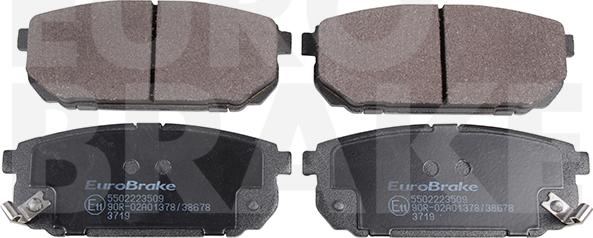 Eurobrake 5502223509 - Bremsbelagsatz, Scheibenbremse alexcarstop-ersatzteile.com